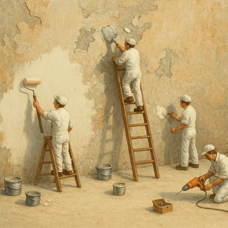 Przygotowanie ściany pod druk ścienny